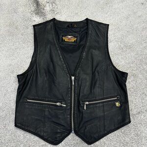 Harley-Davidson Black Leather Vest